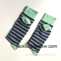 Wholesale hot selling dotted striped mid-calf organic cotton long socks
